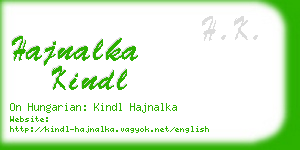 hajnalka kindl business card